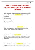 ENT 3315 EXAM 1 &lpar;ALLEN&rpar; 2026  ACTUAL QUESTIONS WITH VERIFIED  ANSWERS&period; 