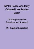 MPTC Police Academy Criminal Law Review &vert; Study Guide & Exam Prep PDF
