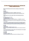 ASE DIESEL ENGINES TEST T2 PRACTICE TEST 1 QUESTIONS AND CORRECT ANSWERS 2026-2027&excl;&excl;