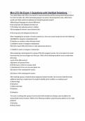 Mcn 273 Ob Exam 1 Questions with Verified Solutions&period;