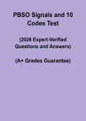 PBSO Signals & 10 Codes Test &vert; Police Exam Prep PDF