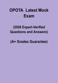 OPOTA 2026 Latest Mock Exam &vert; Police Academy Study & Practice PDF