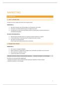 Uitgebreide samenvatting - Marketing
