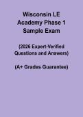 Wisconsin LE Academy Phase 1 &vert; Sample Questions & Study Guide PDF