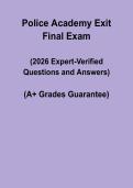 Police Academy Exit Final &vert; Study Guide & Exam Prep PDF
