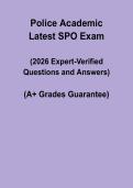 Police Academy Latest SPO Exam &vert; Study Guide & Practice PDF
