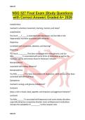 NSG 527 Final Exam &vert;Study Questions with Correct Answer&vert; Graded A&plus; 2026