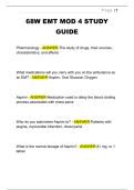 68W EMT MOD 4 STUDY  GUIDE QUESTIONS WITH CORRECT ANSWERS 2026&sol;2027