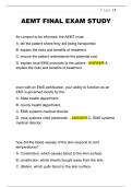 AEMT FINAL EXAM STUDY QUESTIONS WITH CORRECT ANSWERS 2026&sol;2027