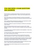 CON 3900 WEEK 3 EXAM QUESTIONS AND ANSWERS