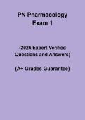 PN Pharmacology Exam 1 &vert; Study Guide & Practice PDF