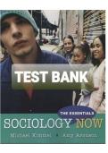 Sociology Now&colon; The Essentials by Kimmel and Aronson &ndash; Test Bank &vert; Comprehensive Practice Questions and Exam Material