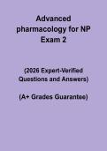 Advanced Pharmacology for NP Exam 2 &vert; Study & Practice PDF