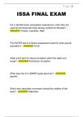 ISSA FINAL EXAM QUESTIONS WITH CORRECT ANSWERS 2026&sol;2027