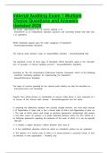 Internal Auditing Exam 1 Multiple Choice Questions and Answers Updated 2026
