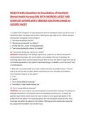 NCLEX Practice Questions for Foundations of Psychiatric Mental Health Nursing &lpar;RN&rpar; &ndash; Registered Nursing &ndash; Practice Questions with Verified Answers LATEST UPDATE&excl;&excl;&excl;