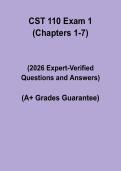 CST 110 Exam 1 &lpar;Chapters 1&ndash;7&rpar; &vert; Study Guide & Practice PDF