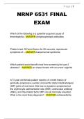 NRNP 6531 FINAL  EXAM QUESTIONS WITH CORRECT ANSWERS 2026&sol;2027