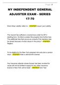 NY INDEPENDENT GENERAL  ADJUSTER EXAM - SERIES  17-70 QUESTIONS WITH CORRECT ANSWERS 2026&sol;2027