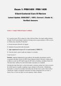 PRN1409 &sol; PRN 1409 Exam 1&colon; Client-Centered Care III EXAM 2026&sol;2027 &vert; Verified Answers &vert; 100&percnt; Correct &vert; Grade A &vert; Pass Guaranteed - A&plus; Graded