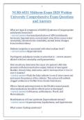 NURS 6531 Midterm Exam 2020 Walden University Comprehensive Exam Questions and Answers