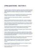 CPIM QUESTIONS - SECTION 3&period; QUESTIONS WITH SOLUTIONS
