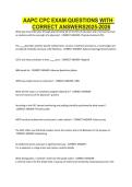 2025 -2026AAPC CPC EXAM QUESTIONS WITH CORRECT ANSWERS