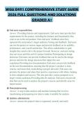 WGU D491 COMPREHENSIVE STUDY GUIDE 2026 FULL QUESTIONS AND SOLUTIONS GRADED A&plus;