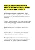 3P EXAM OTHERS FLASHCARDS TEST PAPER 2026 COMPLETE QUESTIONS AND ACCURATE ANSWERS GRADED A&plus;