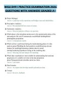 WGU D491 PRACTICE EXAMINATION 2026 QUESTIONS WITH ANSWERS GRADED A&plus;