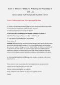 BIOS255 &sol; BIOS 255 Exam 2&colon; Anatomy & Physiology III with Lab 2026&sol;2027 &vert; Verified Q&A with Rationales &vert; 100&percnt; Correct &vert; Grade A &vert; Pass Guaranteed - A&plus; Graded