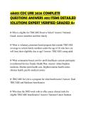 4A051 CDC URE 2026 COMPLETE QUESTIONS ANSWERS 402 ITEMS DETAILED SOLUTIONS EXPERT VERIFIED GRADED A&plus;