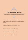 C172 WGU COMPLETE V3  C172 WGU COMPLETE V3 WITH GUARANTEED ACCURATE ANSWERS &vert;VERIFIED 