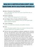 WGU D514 CERTIFICATION SCRIPT 2026 QUESTIONS WITH SOLUTIONS GRADED A&plus;