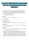 WGU D514 COMPREHENSIVE STUDY GUIDE 2026 FULL QUESTIONS AND SOLUTIONS GRADED A&plus;