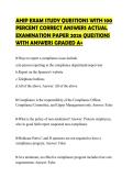 AHIP EXAM STUDY QUESTIONS WITH 100 PERCENT CORRECT ANSWERS ACTUAL EXAMINATION PAPER 2026 QUESTIONS WITH ANSWERS GRADED A&plus;