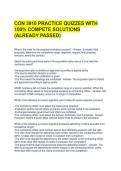 CON 3910 PRACTICE QUIZZES WITH 100&percnt; COMPETE SOLUTIONS &lpar;ALREADY PASSED&rpar;