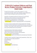 NURS 6531 Combined Midterm and Final Review Walden University Comprehensive Study Guide