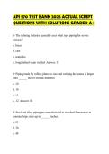 API 570 TEST BANK 2026 ACTUAL SCRIPT QUESTIONS WITH SOLUTIONS GRADED A&plus;