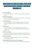WGU D545 PA AND OA FINAL TEST 2026 QUESTIONS WITH CORRECT ANSWERS GRADED A&plus;