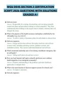 WGU D545 SECTION 2 CERTIFICATION SCRIPT 2026 QUESTIONS WITH SOLUTIONS GRADED A&plus;