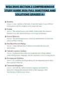 WGU D545 SECTION 2 COMPREHENSIVE STUDY GUIDE 2026 FULL QUESTIONS AND SOLUTIONS GRADED A&plus;