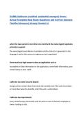 CCRM &lpar;California certified residential manager&rpar; Exam &vert; Actual Complete Real Exam Questions and Correct Answers &lpar;Verified Answers&rpar; Already Graded A&plus;