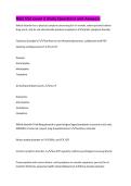 NSG 552 exam 2 study Questions and Answer