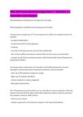 NSG 552 Psychopharmacology Exam 1 - Modules 1-3  Questions and Answers
