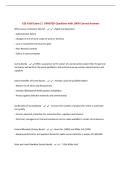 CEE 4100 Exam 2 &vert; UPDATED Questions with 100&percnt; Correct Answers