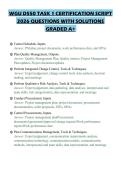WGU D550 TASK 1 CERTIFICATION SCRIPT 2026 QUESTIONS WITH SOLUTIONS GRADED A&plus;