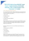 APEA FNP Predictor Exam 2026&sol;2027 Actual Exam - Complete Questions with Detailed Rationales &vert; 100&percnt; Verified Graded A&plus; Pass Guaranteed - A&plus; Graded