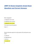 ARRT CI Exam&vert; Complete Actual Exam Questions and Correct Answers&vert; Latest Update