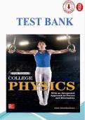 Test Bank &ndash; College Physics&comma; 5th Edition By Alan Giambattista&comma; Betty Richardson & Robert Richardson Verified Test Bank &vert; Chapters 1&ndash;30 &vert; Complete Newest Version &vert; Mechanics &bull; Waves &bull; Thermodynamics &bull; Electricity &bull; Magnetism &bull; Modern Physics